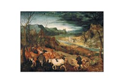 Akoestisch schilderij - Pieter Bruegel de Oude - De terugkeer van de kudde